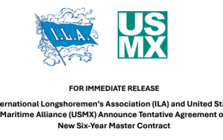 ILA, USMX, East Coast and Gulf Coast Ports, U.S. East Coast Ports, U.S. Gulf Coast Ports, Tentative Master Agreement, Collective Bargaining